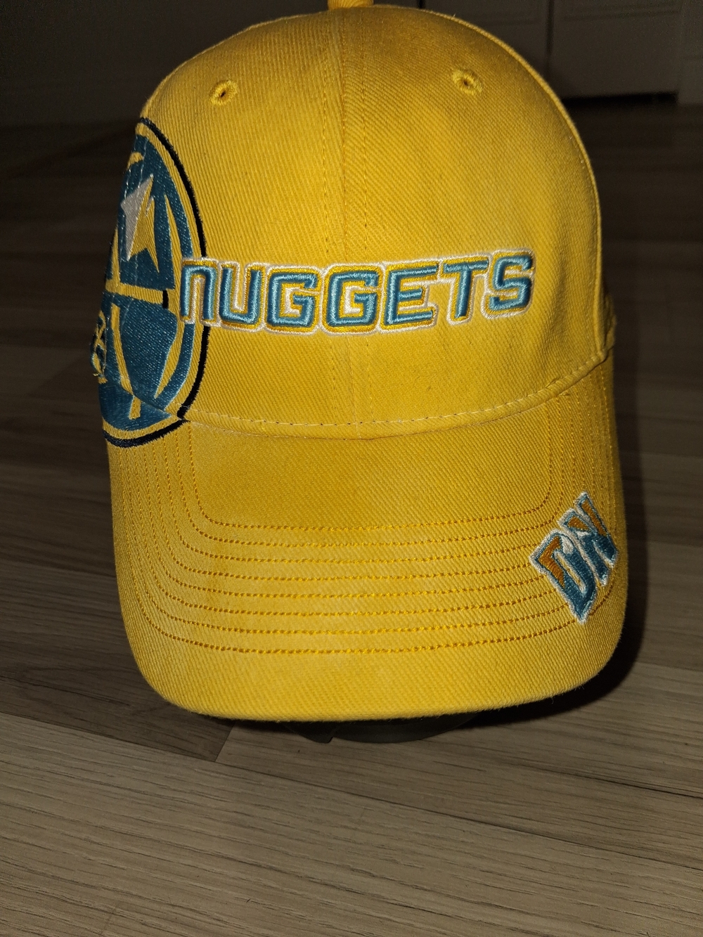 NBA Nuggets Yellow and Teal Logo Cap